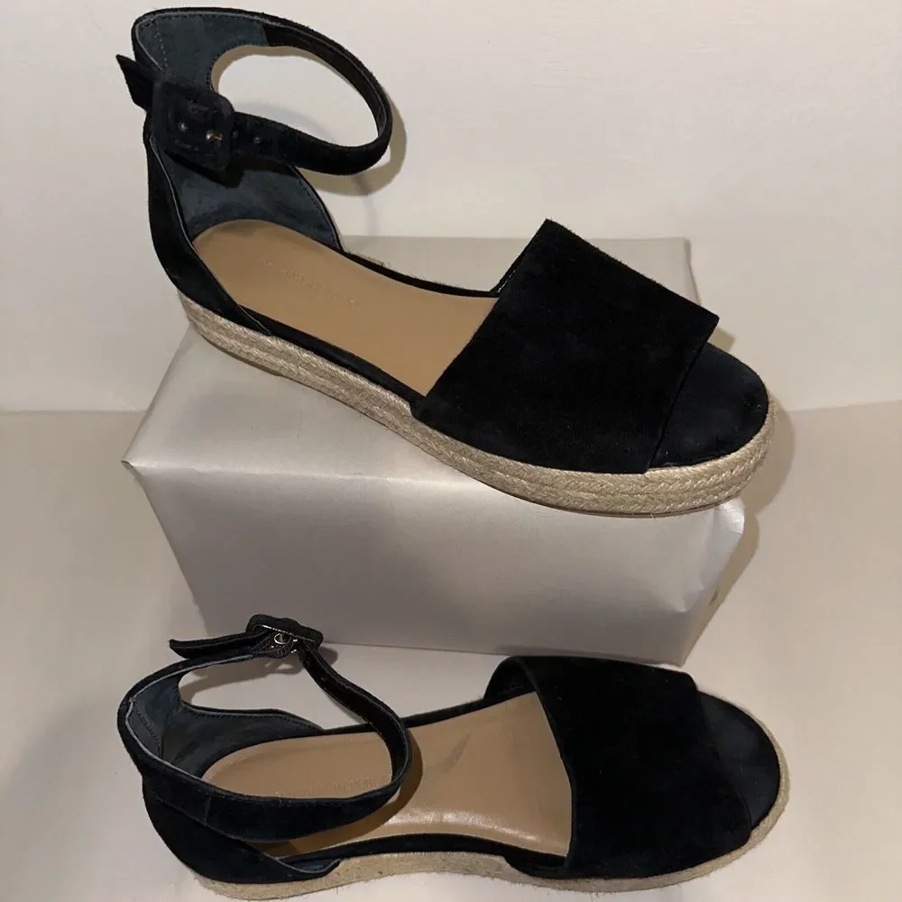 banana republic PEEP-TOE FLATFORM ESPADRILLE SANDAL  7.5 - Picture 2 of 7
